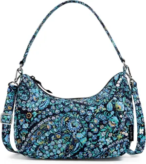 Vera Bradley Women's Cotton Frannie Crescent Crossbody Purse