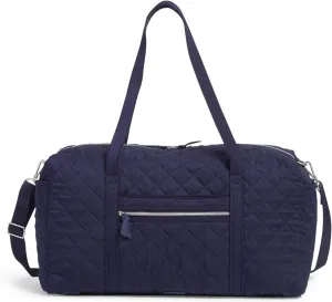 Vera Bradley Women's Performance Twill Large Travel Duffle Bag, Classic Navy, One Size