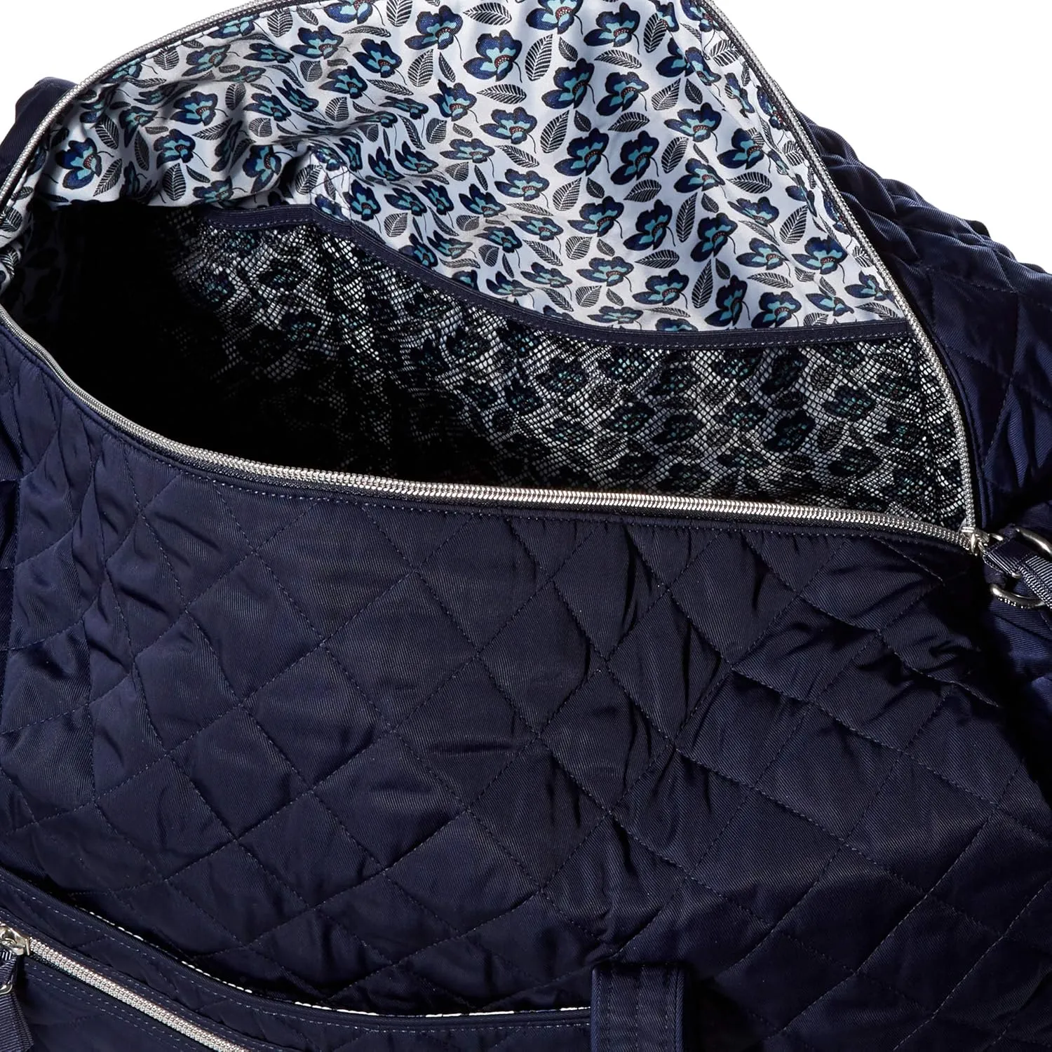 Vera Bradley Women's Performance Twill Large Travel Duffle Bag, Classic Navy, One Size