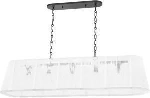Verona Beach 5 Light Linear in Transitional Essentials Everyday Modern Style 12.75 Inches Tall and 11 Inches Wide-Old Br