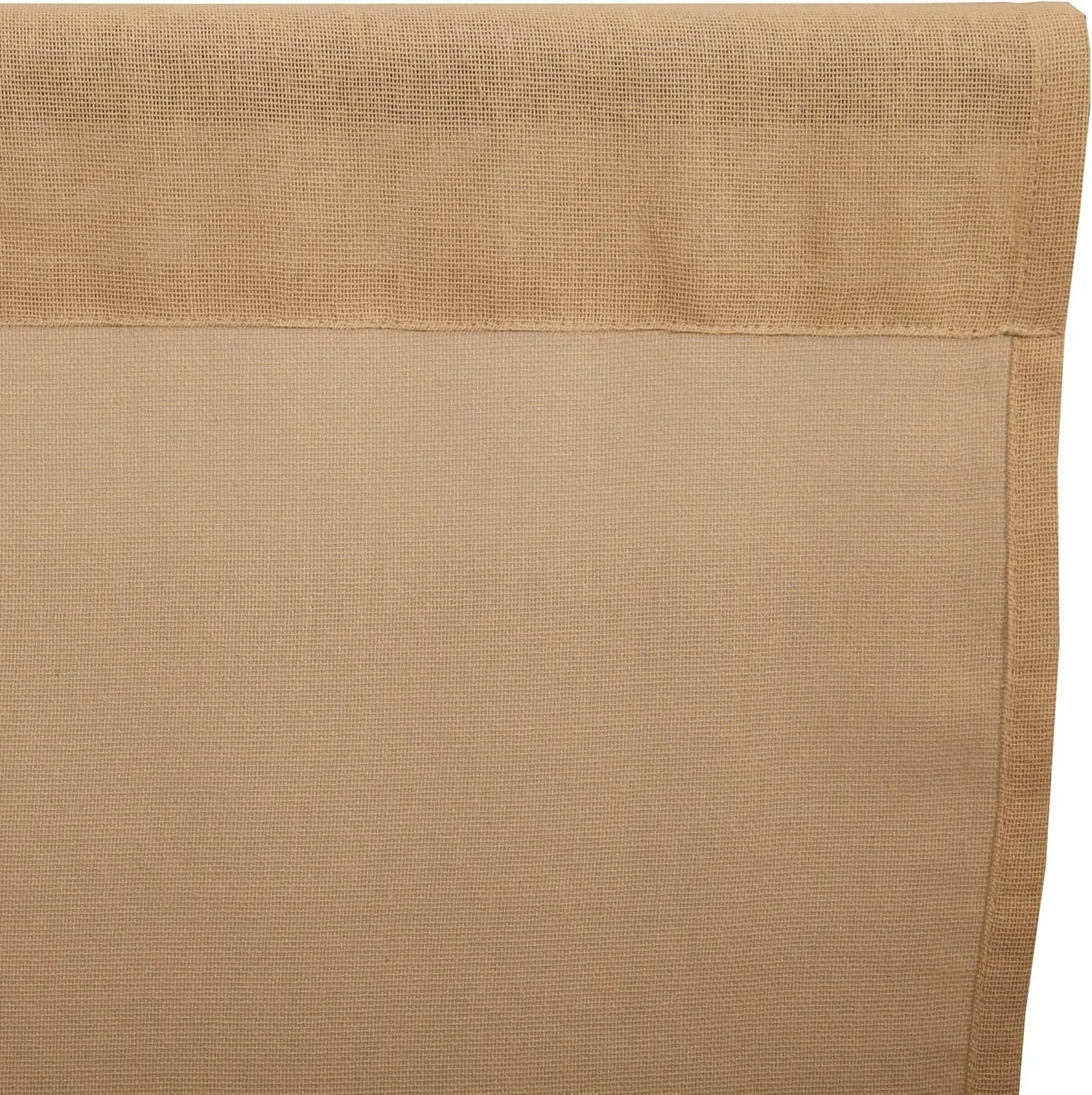 VHC Brands Tobacco Cloth Antique White Curtain Tier Set 36x36