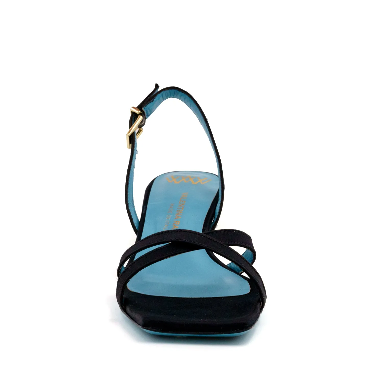 Vulcano Halter Satin Sandal