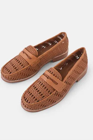 WALNUT Harlow Loafer - Tan Weave