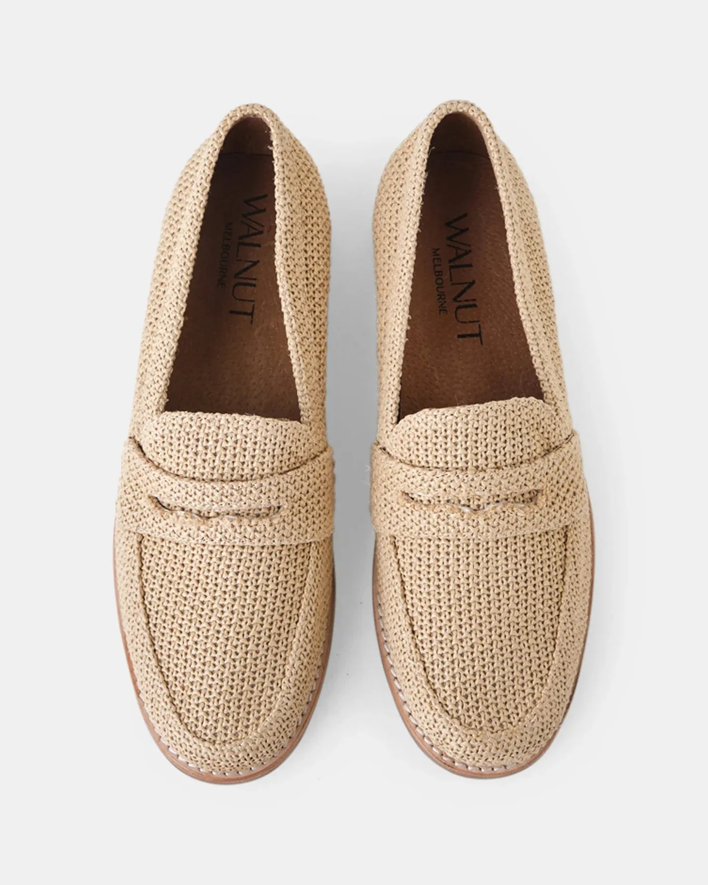 Walnut Melbourne - Harlow Loafer - Natural