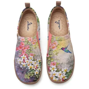 Watercolor Flowers And Birds  Slip-On