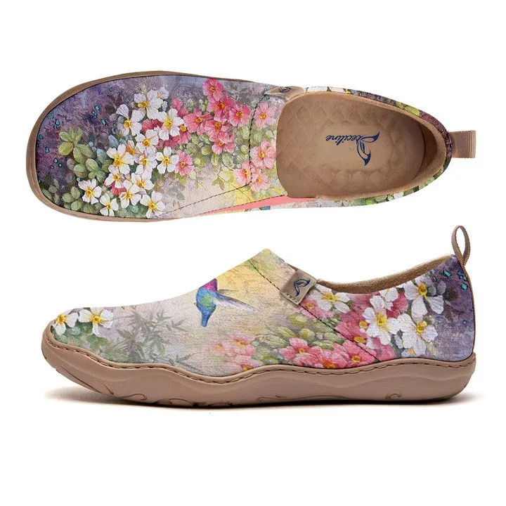 Watercolor Flowers And Birds  Slip-On