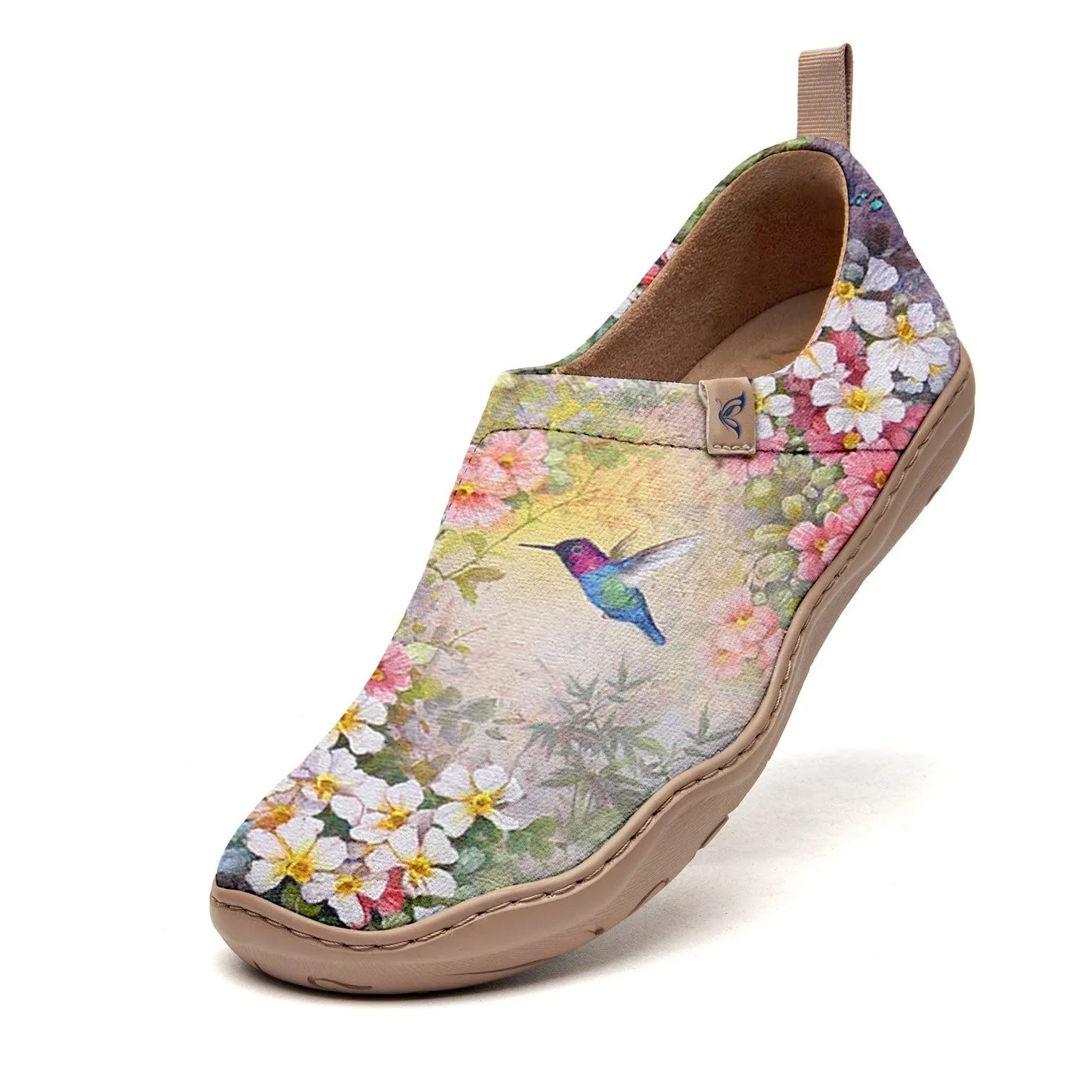 Watercolor Flowers And Birds  Slip-On