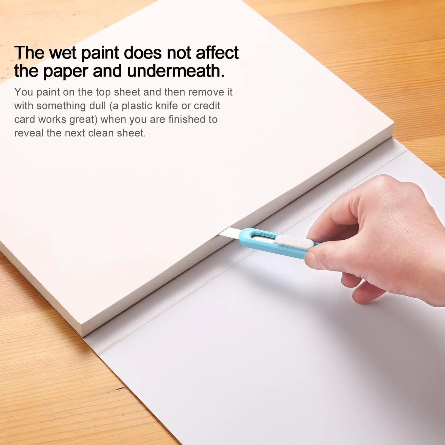 Watercolor Paper Block, Watercolor Block 100% Cotton 140g/300GSM (9X12 Cold Press)