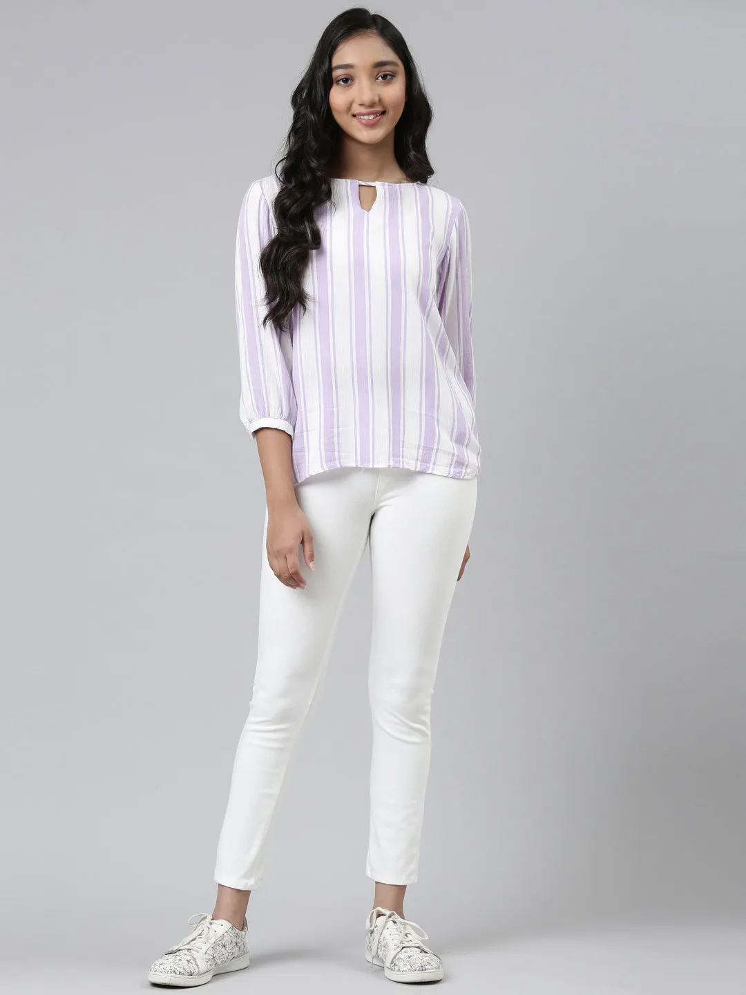 White Cotton Poly Stretch Super Stretch Jeggings