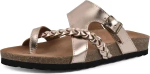 WHITE MOUNTAIN Handpick Flat Sandal