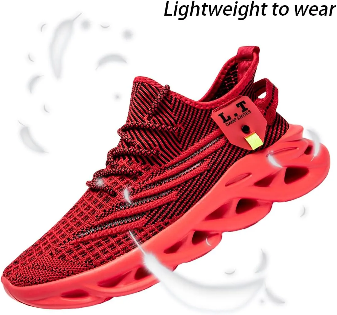 Women Running Shoes Walking Training Sneakers Sport Gym Fitness Tennis Shoes Non Slip Fashion Comfortable Lightweight Shoe for Casual Jogging Mesh Breathable Sneaker