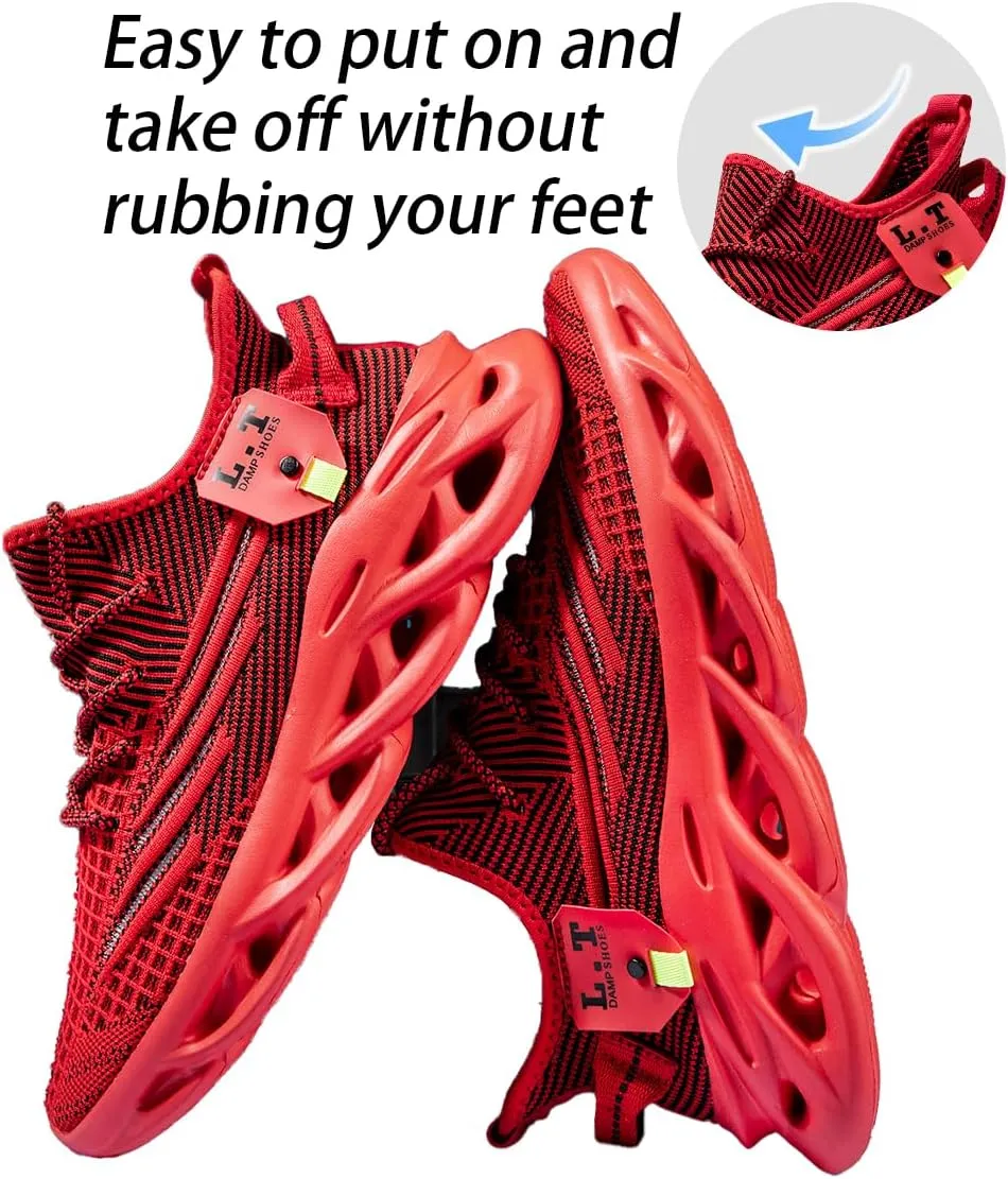 Women Running Shoes Walking Training Sneakers Sport Gym Fitness Tennis Shoes Non Slip Fashion Comfortable Lightweight Shoe for Casual Jogging Mesh Breathable Sneaker