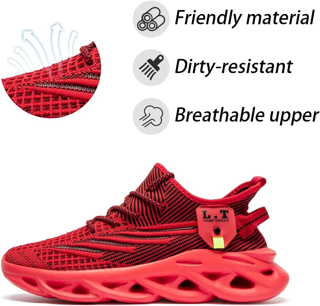 Women Running Shoes Walking Training Sneakers Sport Gym Fitness Tennis Shoes Non Slip Fashion Comfortable Lightweight Shoe for Casual Jogging Mesh Breathable Sneaker