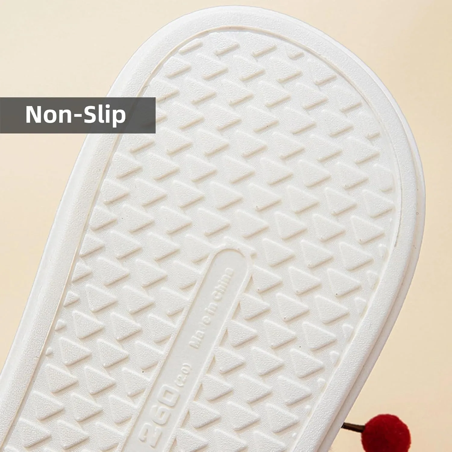 Women's Cherry Slippers Cozy Winter Warm Fuzzy Slippers with Non-Slip Sole Cute Indoor Home Slip On Plush Bedroom House Shoes Gifts