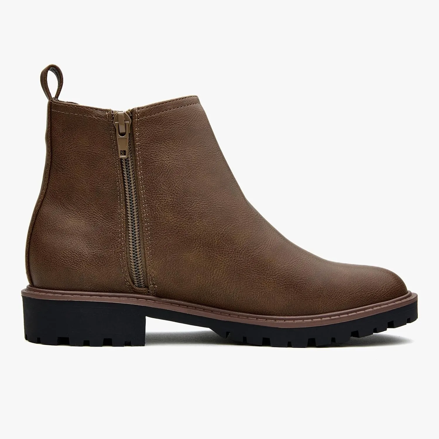 Women's Low Heel Chelsea Ankle Boots Fashion Slip-On Elastic Fall Booties Shoes