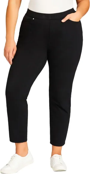 Women's Plus Size Knit Pull On Jean