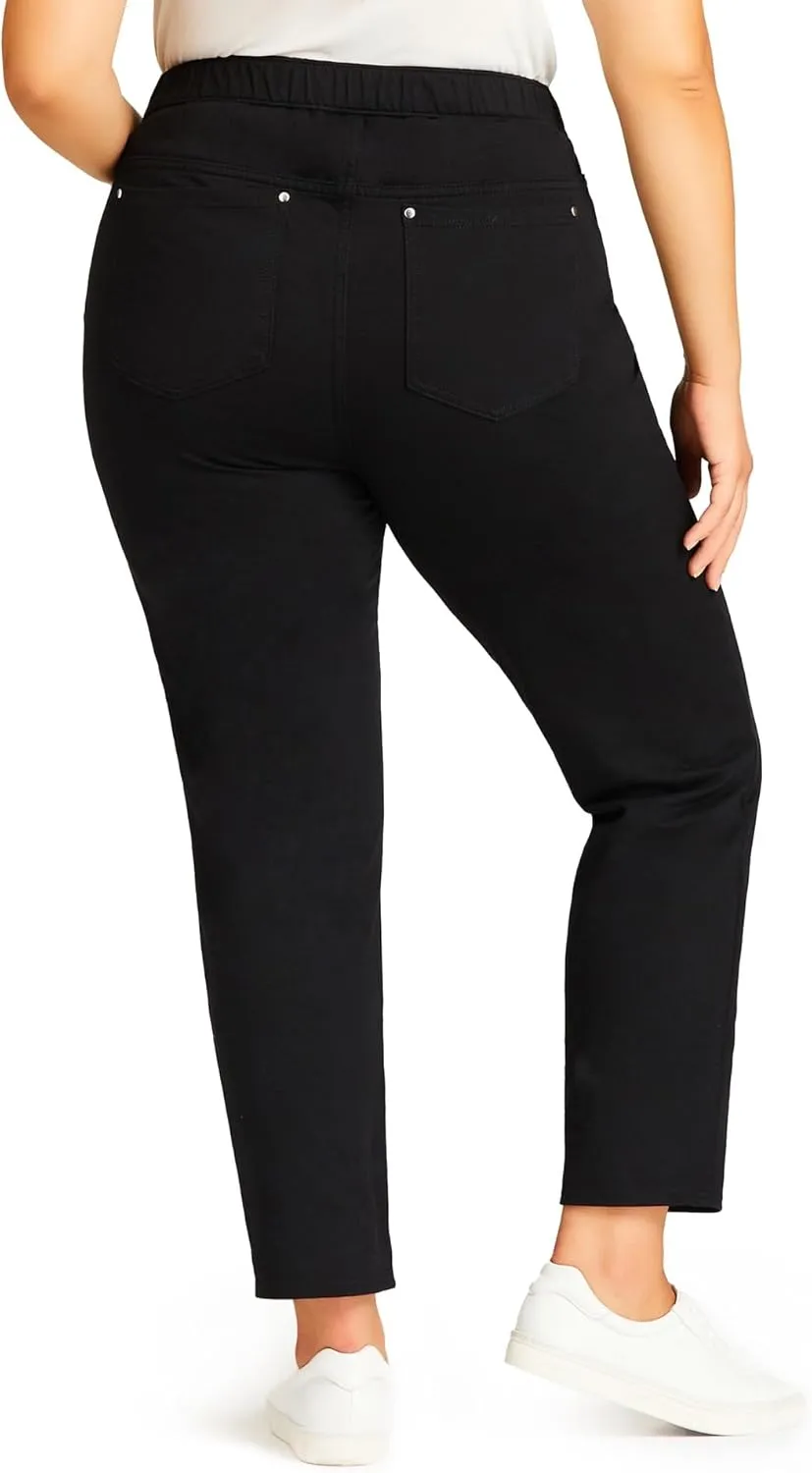 Women's Plus Size Knit Pull On Jean