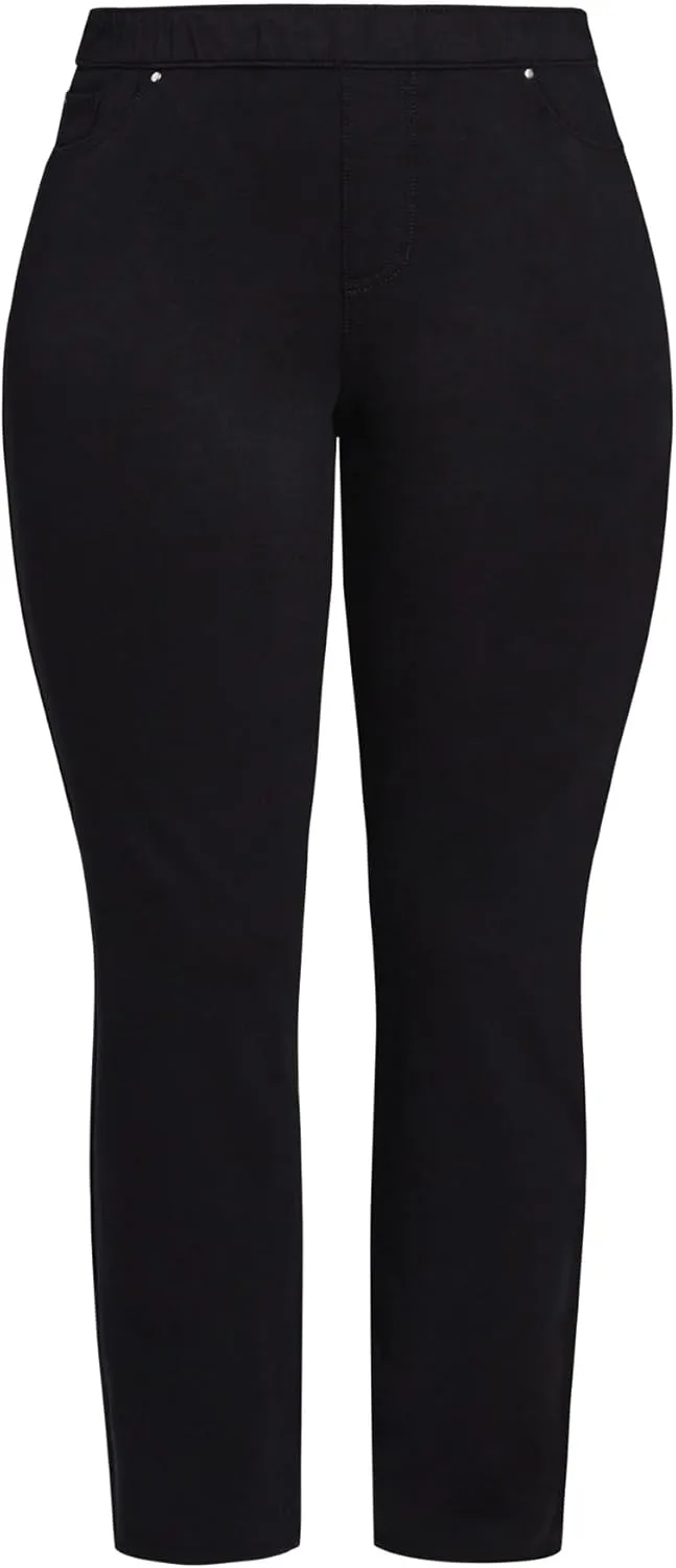 Women's Plus Size Knit Pull On Jean