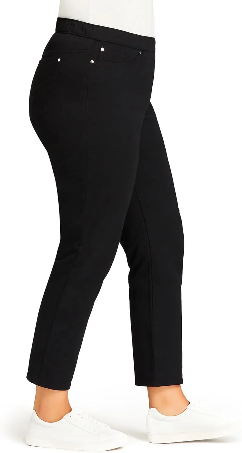 Women's Plus Size Knit Pull On Jean