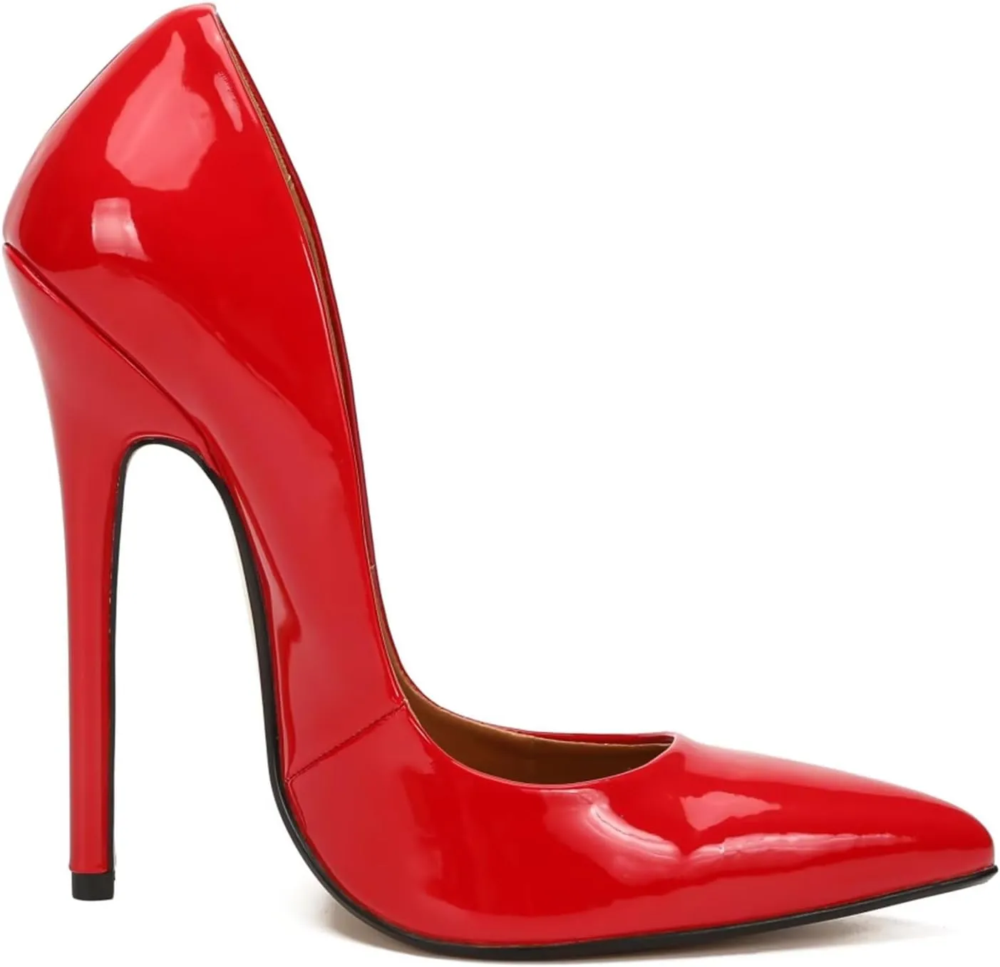 Women's Pumps High Heels Sexy Pointed Toe Black Stiletto Heels Dress Wedding Party Office Shoes Slip On