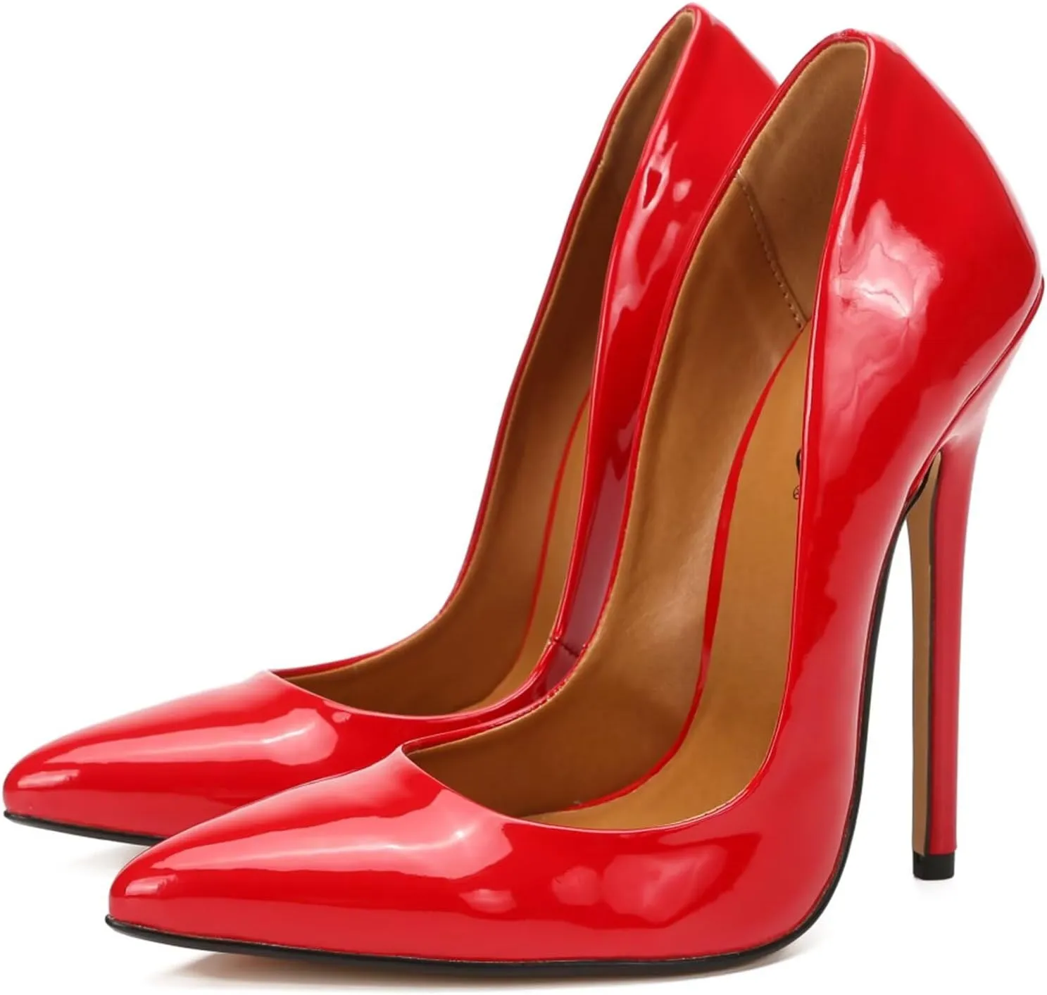 Women's Pumps High Heels Sexy Pointed Toe Black Stiletto Heels Dress Wedding Party Office Shoes Slip On