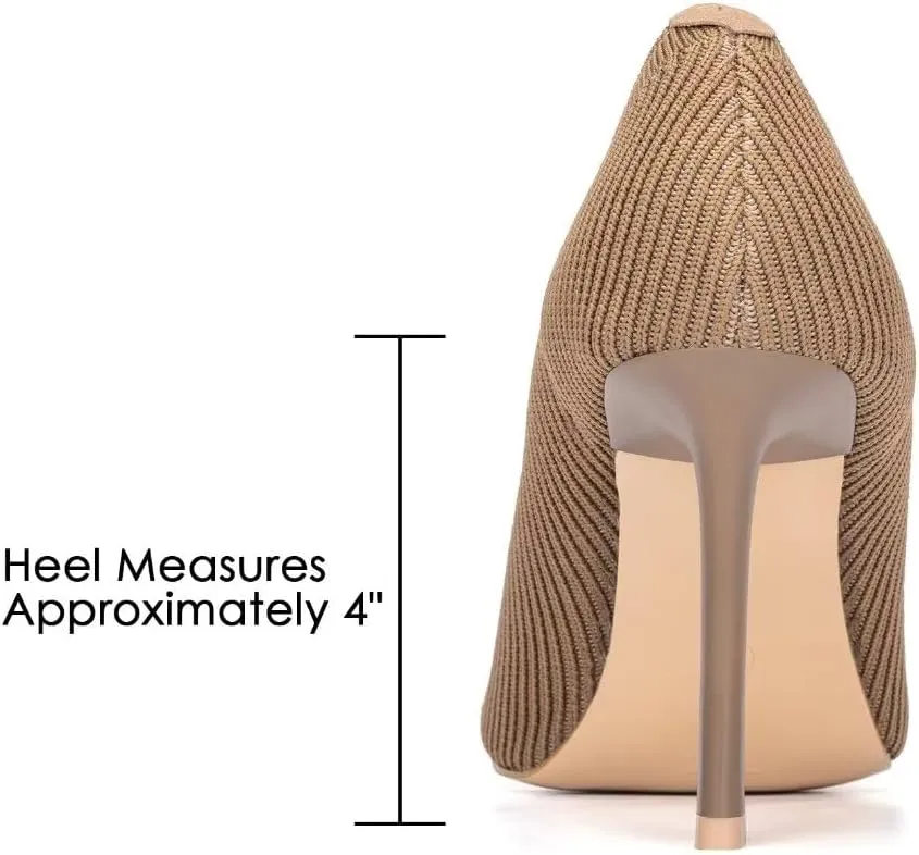 Women's Pumps Pointed Toe Kitten Heel Slip On Dressy Casual Shoes