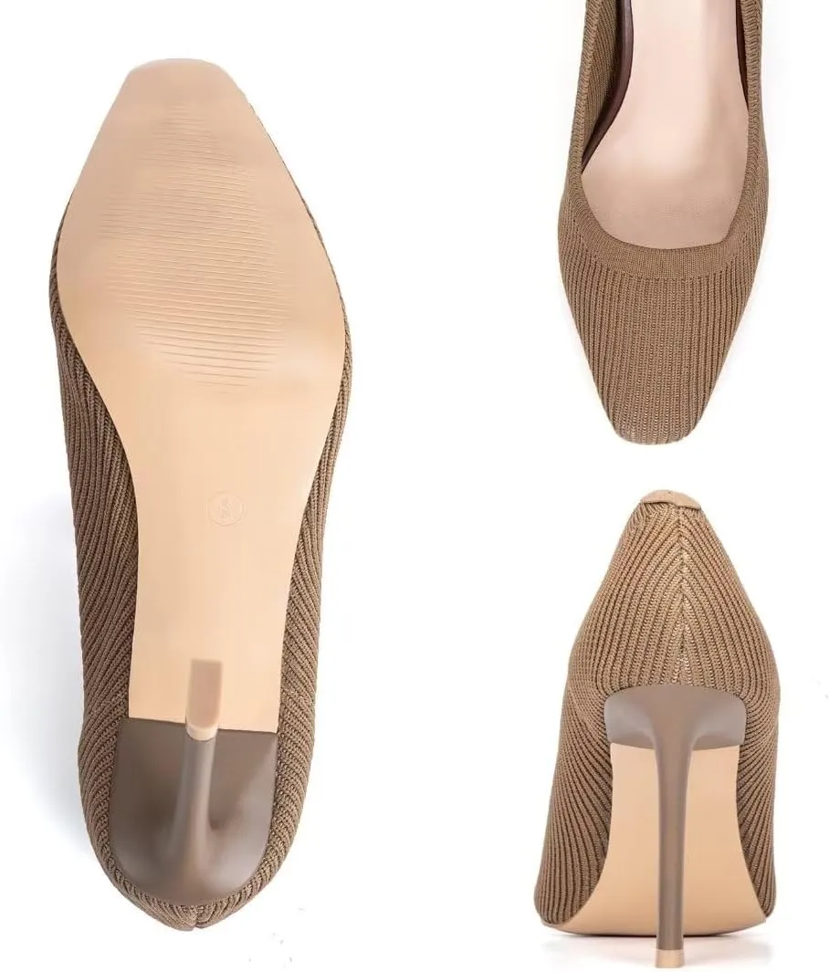Women's Pumps Pointed Toe Kitten Heel Slip On Dressy Casual Shoes