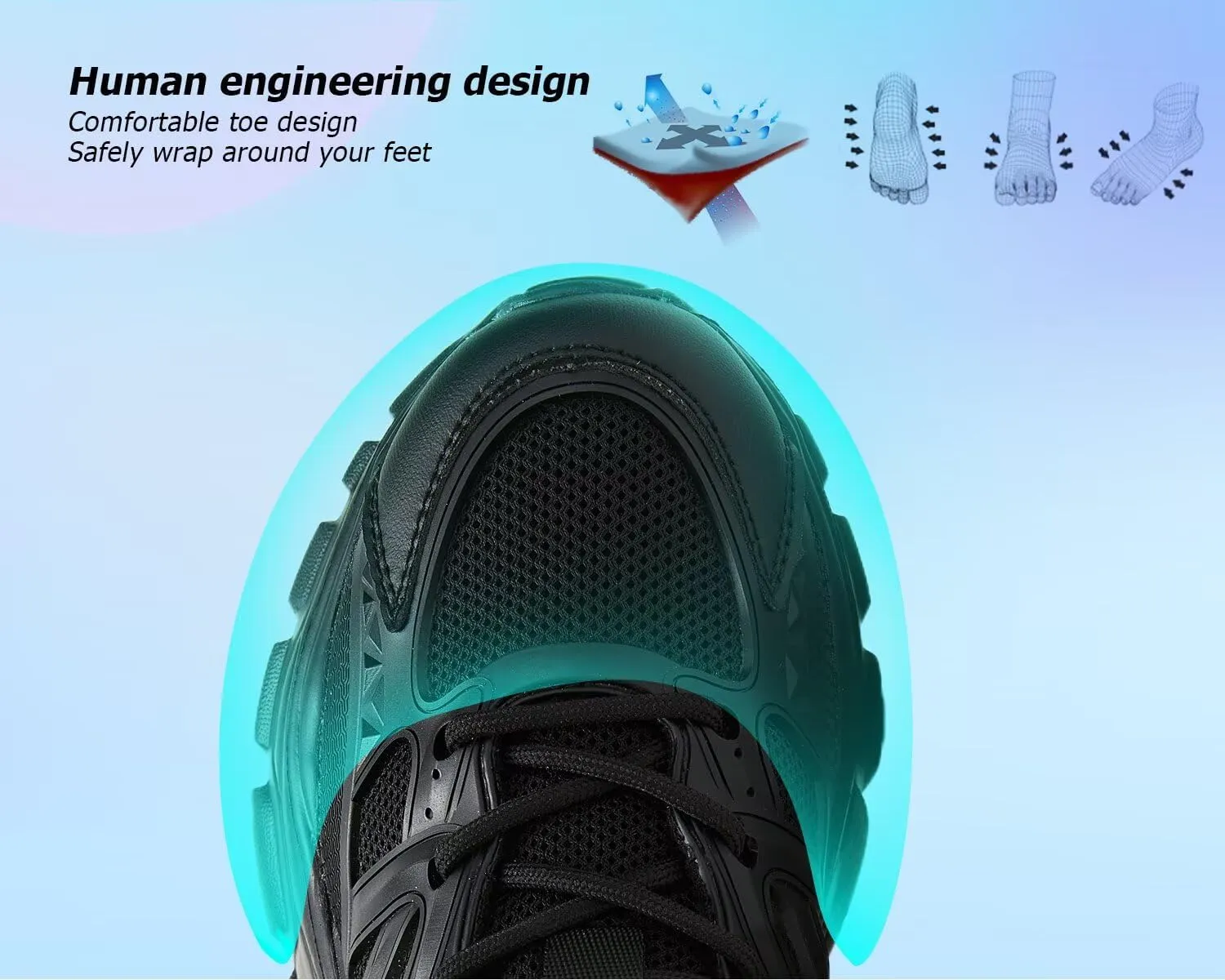 Women's Road-Running-Shoes Slip on Ladies Walking Fashion Athletic Sneakers Work Gym Comfort Lightweight Mesh Soft Sole