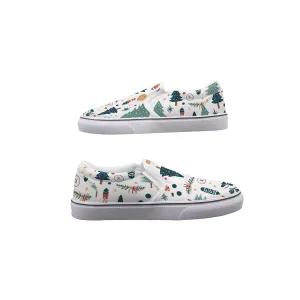 Women's Slip On Sneakers Christmas print
