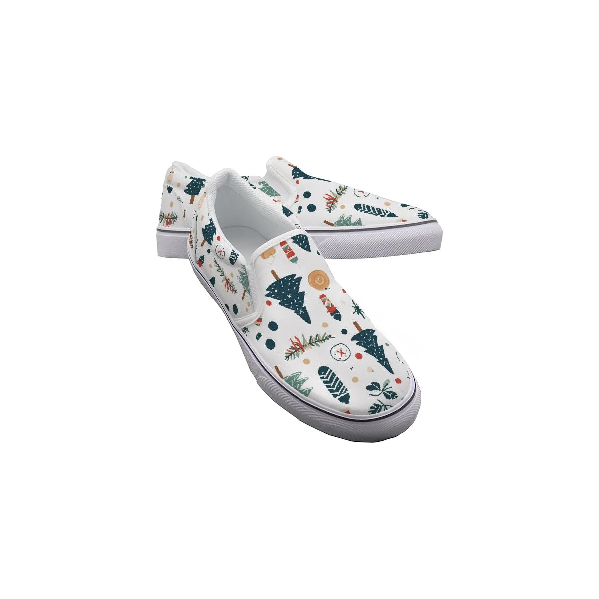 Women's Slip On Sneakers Christmas print