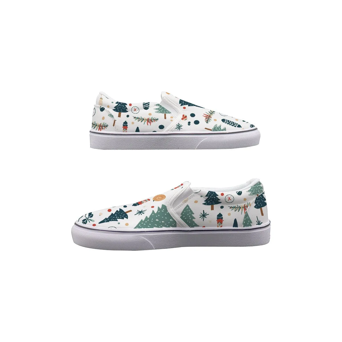 Women's Slip On Sneakers Christmas print