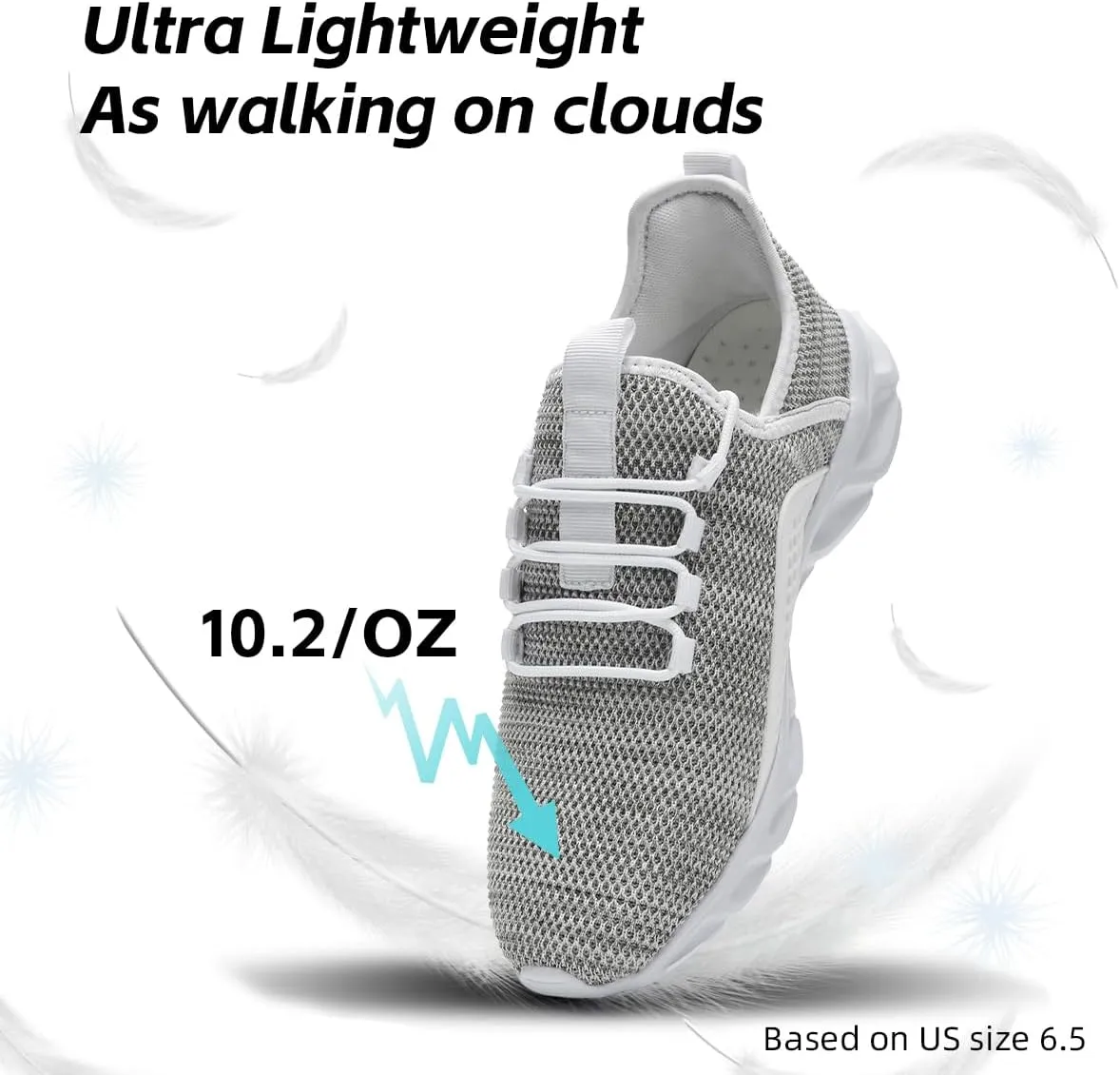 Women's Slip on Tennis Shoes Walking Running Non Slip Sneakers Lightweight Breathable Casual Fashion Comfortable Athletic Gym Sports Sneakers