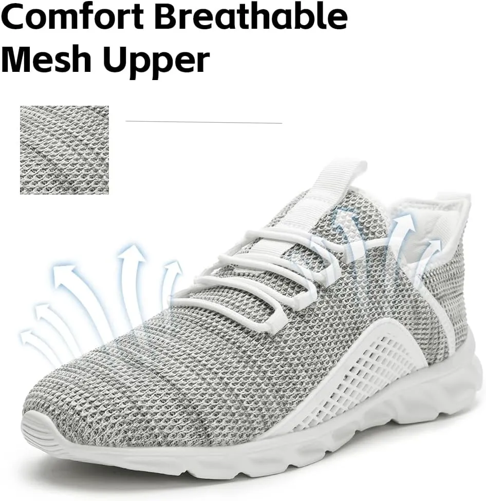 Women's Slip on Tennis Shoes Walking Running Non Slip Sneakers Lightweight Breathable Casual Fashion Comfortable Athletic Gym Sports Sneakers