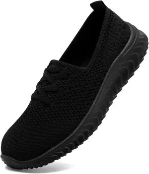Women's Slip on Tennis Shoes Walking Running Non Slip Sneakers Lightweight Breathable Casual Fashion Comfortable Athletic Gym Sports Sneakers