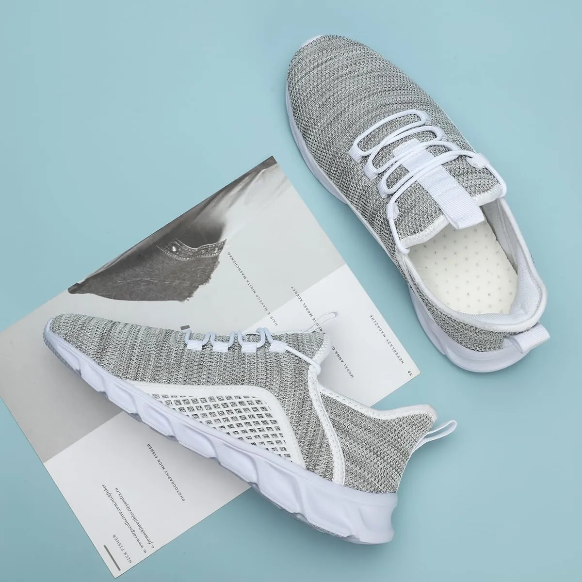 Women's Slip on Tennis Shoes Walking Running Non Slip Sneakers Lightweight Breathable Casual Fashion Comfortable Athletic Gym Sports Sneakers
