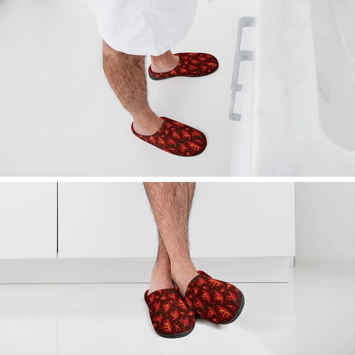 Womens Slippers Soft Bedroom Slip-On Shoes Men's Halloween Cute Ghosts Slippers Cotton House Slippers Indoor Outdoor