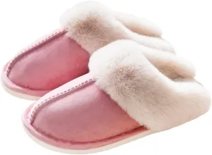 Women's Slippers Soft Plush Winter Warm House Shoes Slip on Memory Foam Fluffy Fur Slippers