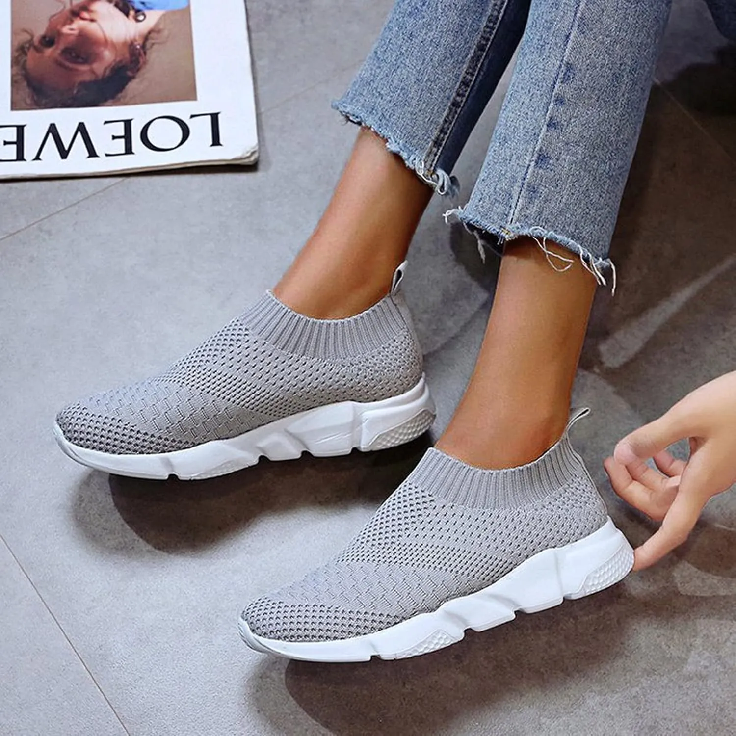 Women's Sneakers with Arch Support Blue Zapatos CóModos para Mujeres Embarazadas Black Slip On Shoes Women Size 5.5 Womens Sneakers Size 11 Wide Width Comfy Shoes for Women for Work Office