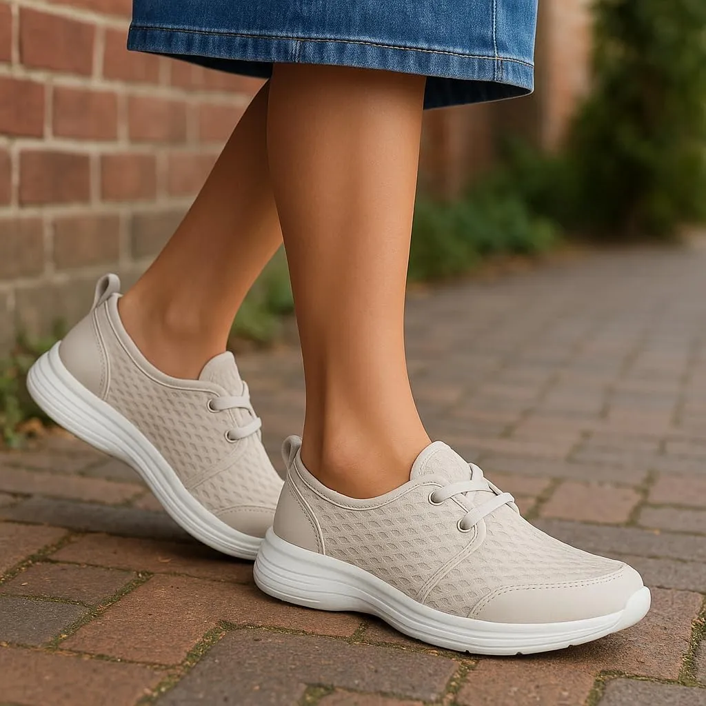 Women's Soft Sole Mesh Comfort Orthopedic Shoes, Slip-on Orthopedic Sneakers for Walking Arch Support
