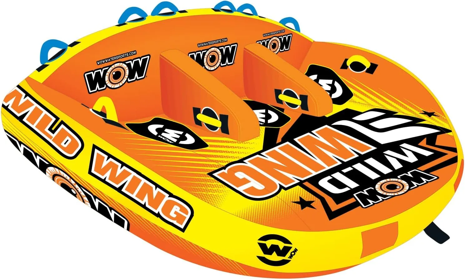 WOW Sports - Super Dog Towable Deck Tube For Boating 3 Person - Inflatable Boating Accessory For Kids & Adults