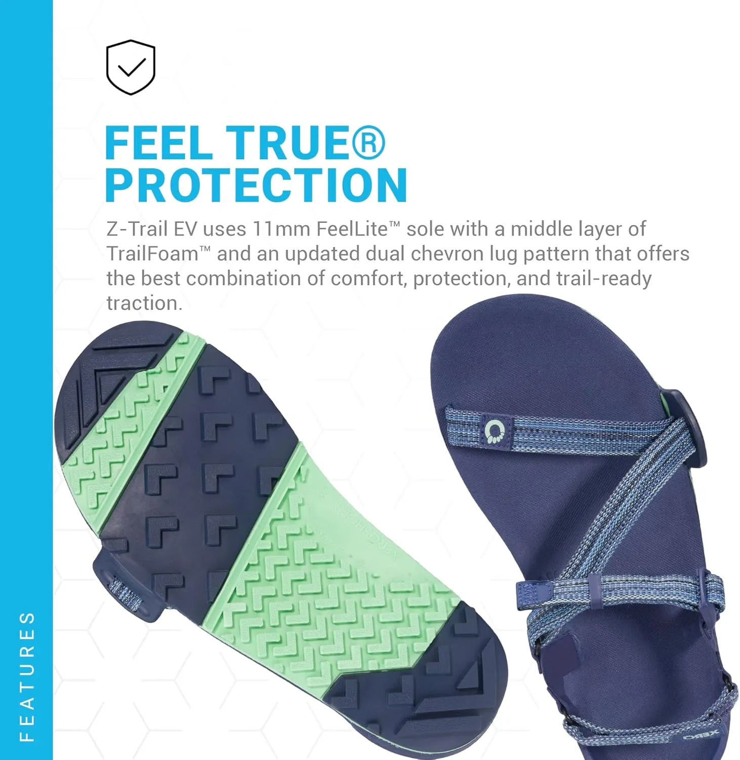 Xero Shoes Women's Z-Trail EV Barefoot Hiking Sandals