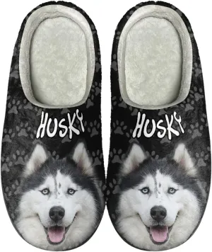Xoenoiee Warm Slippers for Men Women Soft Comy House Slippers Lightweight Slip-On Fluffy Bedroom Home Shoes