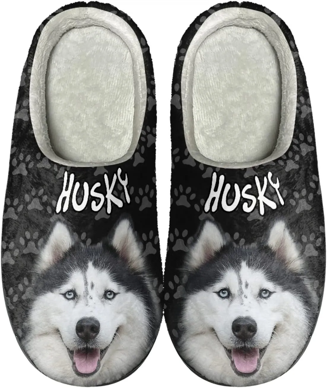 Xoenoiee Warm Slippers for Men Women Soft Comy House Slippers Lightweight Slip-On Fluffy Bedroom Home Shoes