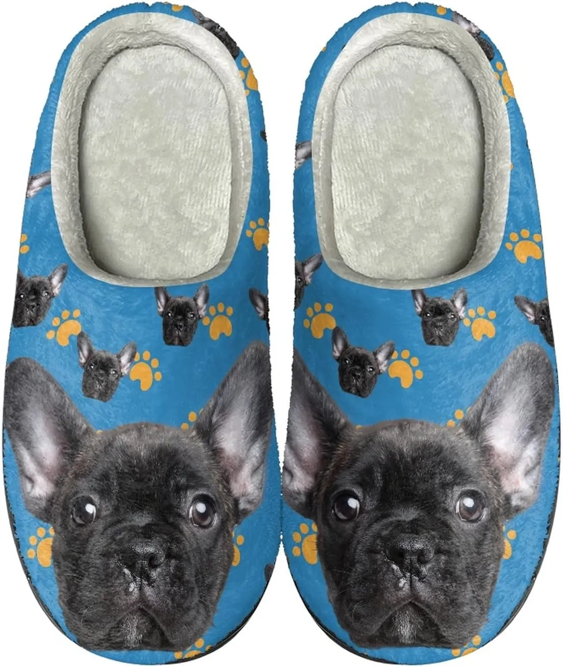 Xoenoiee Warm Slippers for Men Women Soft Comy House Slippers Lightweight Slip-On Fluffy Bedroom Home Shoes