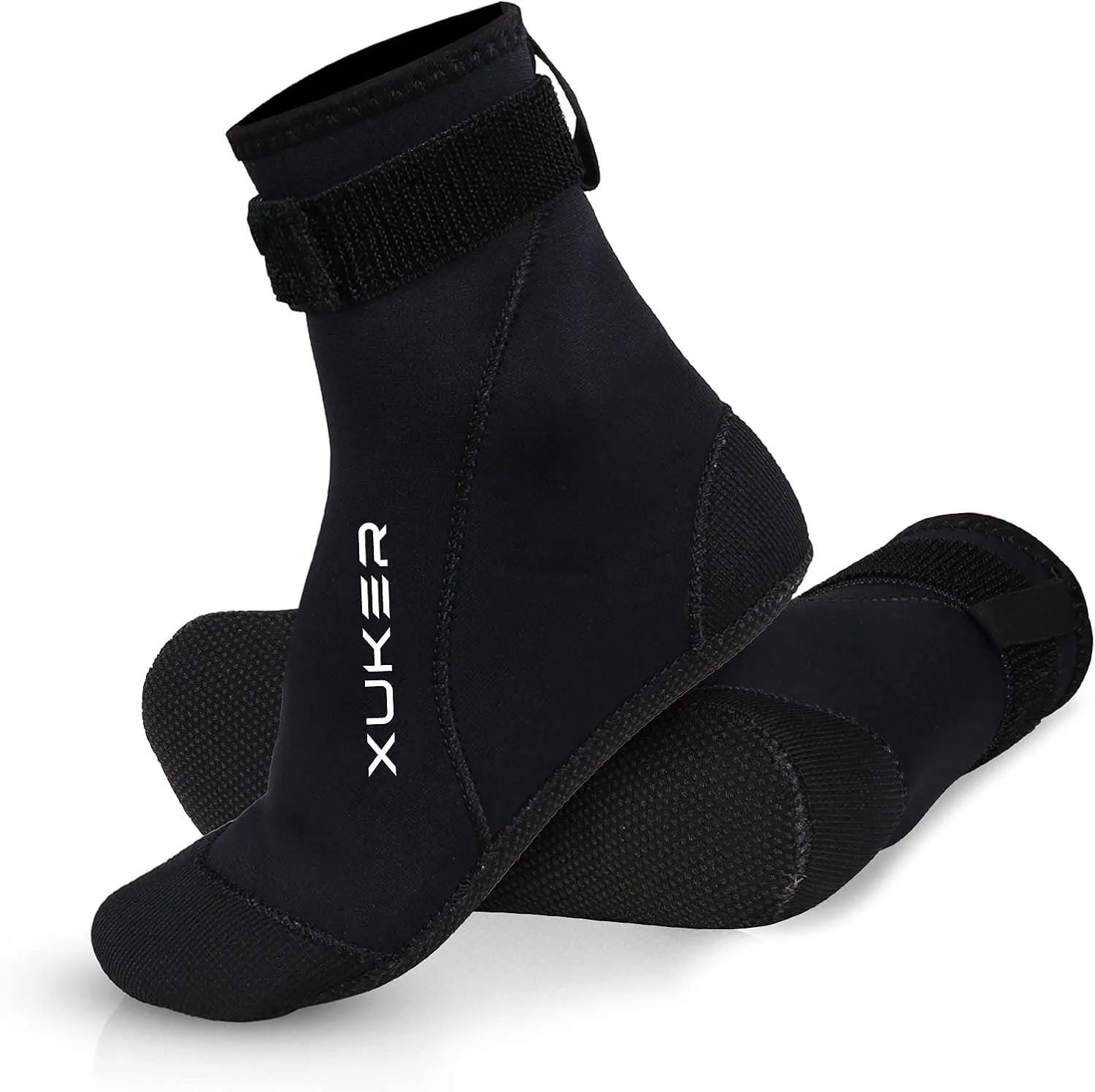 XUKER Neoprene Water Socks 3mm, Sand Proof Beach Volleyball Socks Diving Socks for Outdoor Water Sports