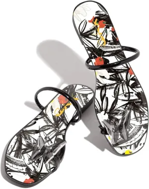 XYD Women Summer Slipper Outdoor Fashion Open Toe Flats Flip Flops Crystal Butterfly Sandals Party Shoes