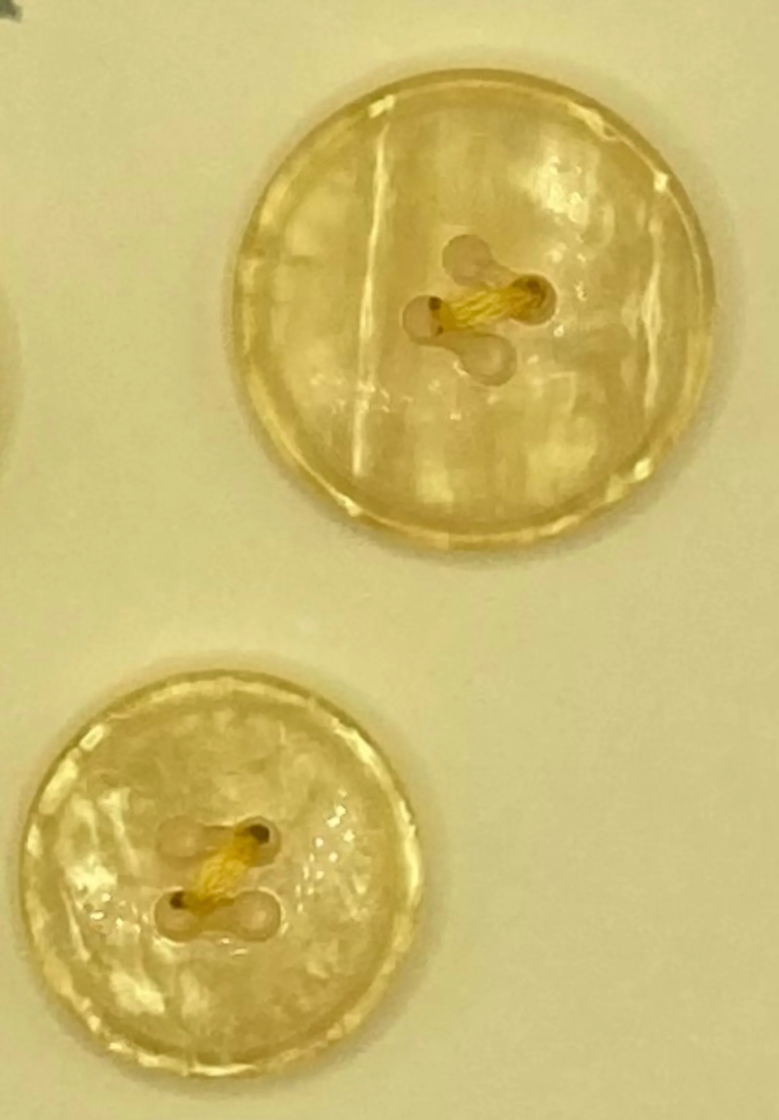 Yellow Iridescent Buttons