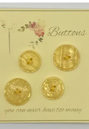 Yellow Iridescent Buttons
