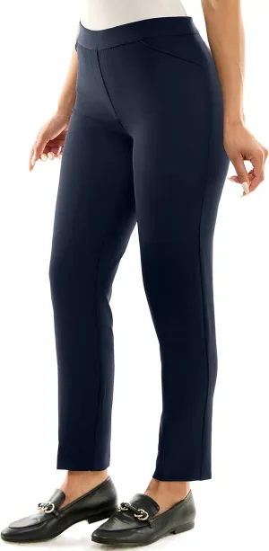Zac & Rachel Women's Pull-on Ankle Pants with Band
