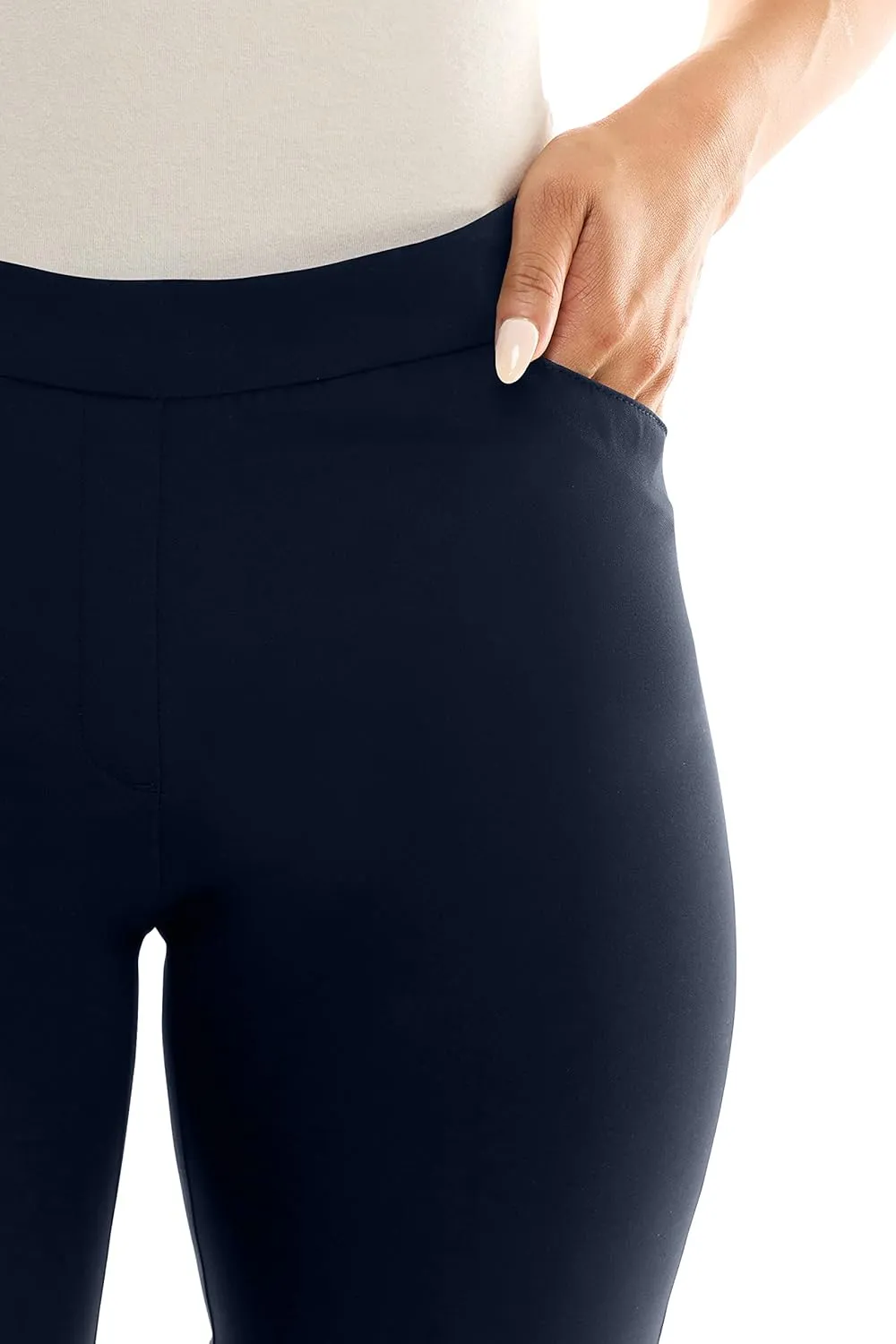Zac & Rachel Women's Pull-on Ankle Pants with Band